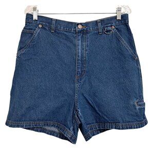 Vintage Bill Blass Jeanswear Shorts Womens Size‎ 10 Blue Denim Cargo Carpenter